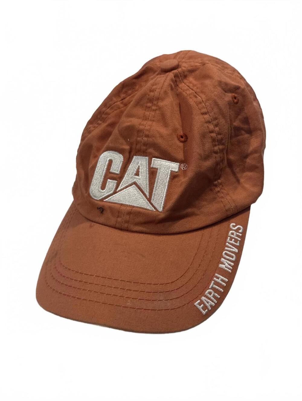 Orange Cat Caterpillar Tractors "Earth Movers" Orange Hat